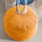 Pufe Otomano HIGOGOGO de veludo redondo 66x46cm Laranja Pufe Otomano HIGOGOGO de veludo redondo 66x46cm Laranja