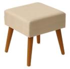 Pufe Puff Quadrado Tecido Suede com 4 Pé Palito para Quarto Closet Sala DIRETO DA FABRICA
