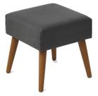 Pufe Puff Quadrado Tecido Suede com 4 Pé Palito para Quarto Closet Sala DIRETO DA FABRICA
