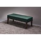 Puff 100cm Pés Imbuia Livia Moderno Puff 100cm Pés Imbuia Livia Moderno