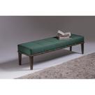 Puff 140cm Pés Imbuia Livia Moderno