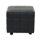Puff Almofada Quadrado para Quarto Pt Preto