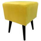 Puff Angel Quadrado Sued Amarelo