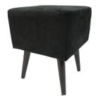 Puff Angel Quadrado Sued Preto