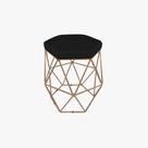 Puff aramado Preto/Gold