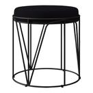 Puff Aramado Preto Zaya L02 Suede Preto