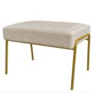 Puff Ariel Base Dourada - 43cm X 62cm