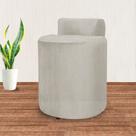 Puff Athena Decorativo Quarto Suede Bege - Vallisa Decor