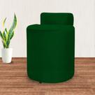 Puff Athena Decorativo Quarto Suede Verde - Vallisa Decor