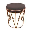Puff Babu Suede Base Cobre Drossi Marrom Puff Babu Suede Base Cobre Drossi Marrom