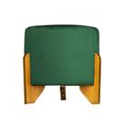 Puff Banqueta Catar Luxo Decorativo - Veludo Verde