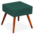 Puff Banqueta Decorativa com Pés Palito Lívia W01 Suede Verde Musgo - Lyam Decor Puff Banqueta Decorativa com Pés Palito Lívia W01 Suede Verde Musgo - Lyam Decor