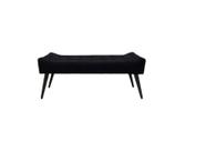 Puff Banqueta Decorativo Recamiê Sofia Suede Preto Oxxy Estofados Puff Banqueta Decorativo Recamiê Sofia Suede Preto Oxxy Estofados