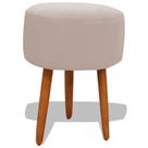 Puff Banqueta Decorativo Redondo Para Sala Pé Palito 50 cm Altura Porcelana Eli Móveis