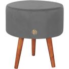 Puff Banqueta Penteadeira Camarim Sala Quarto Recepção Suede