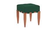 Puff banqueta Pérola - Tecido Verde Folha