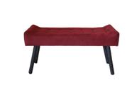 Puff Banqueta Recamiê Decorativo Sofia Suede Vinho Oxxy Estofados