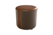 Puff Banqueta Redondo Copenhage Marrom Matrix Puff Banqueta Redondo Copenhage Marrom Matrix