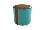 Puff Banqueta Redondo Copenhage Verde menta Matrix Puff Banqueta Redondo Copenhage Verde menta Matrix