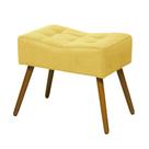Puff Banqueta Retangular Liso Amarelo - SA Móveis