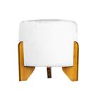 Puff Banqueta thor Luxo Decorativo - Branco corvim Puff Banqueta thor Luxo Decorativo - Branco corvim
