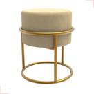 Puff Banquinho Decorativo Sala Escritório Quarto Redondo