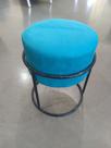 Puff Base cromado artesanal sued Tiffany
