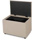Puff Baú 60cm Porta Brinquedo Organização Assento Decorativo