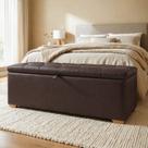 Puff Baú Cama 193cm Paris com Assento Confortável