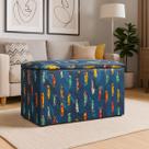 Puff Baú com Tampa Ideal para Quarto Infantil, Sala e Organização. Carrinho Puff Baú com Tampa Ideal para Quarto Infantil, Sala e Organização. Carrinho