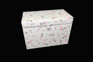 Puff baú em material sintético 68 cm - bailarina - 100% mdf - com pistão á gás