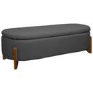 Puff Baú Organizador de Sapatos Thor 135cm Para Cama Bouclé
