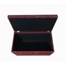 Puff Baú Porta Objetos Médio - Vinho Suede Puff Baú Porta Objetos Médio - Vinho Suede