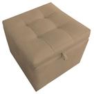 Puff Baú Porta Suitte Objetos 45x45x45cm