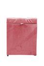 Puff baú quadrado 1 lugar 36x36 cm rosa claro