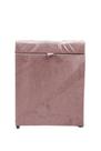 Puff baú quadrado 1 lugar 36x36 cm rose claro