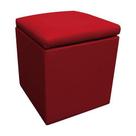 Puff bau vermelho