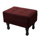 Puff Bella Decorativo Sala de Estar Suede Marsala