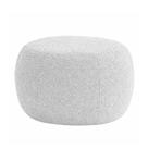 Puff Boreal 70cm Bouclé Cinza - Sallar Home
