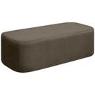 Puff Calçadeira Orgânico Cristal Cama Casal Queen 160cm Sala Bouclê