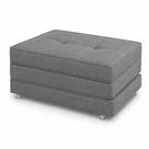 Puff Cama Dobravel Solteiro 90cm Com Rodizios