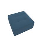 Puff Chaise Quadrada Em Suede 86x86cm Apoio de Pés Sala de TV