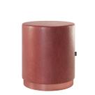 Puff Cilindro Barril Decorativo Denver Cor Telha- Shop das Cabeceiras