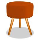 Puff Classic Pés Palito Sued Vermelho - Kimi Design Puff Classic Pés Palito Sued Vermelho - Kimi Design