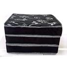 puff colchonete dobravel 3/1 - 1.80x60x10 D23 PRETO