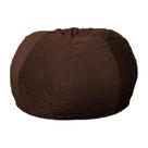 Puff Confort Maçã Suede Marrom Escuro 100 cm
