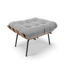 Puff Costela Suede Base Metálica Preto M11 - D'Rossi Puff Costela Suede Base Metálica Preto M11 - D'Rossi