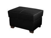 Puff de Couro MP-02 - Preto