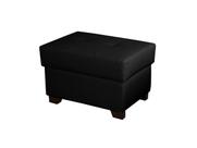 Puff de Couro MP-05 - Preto Puff de Couro MP-05 - Preto