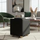 Puff de Sala Para Quarto Penteadeira Decorativo Quadrado Urban Tecido Sintético